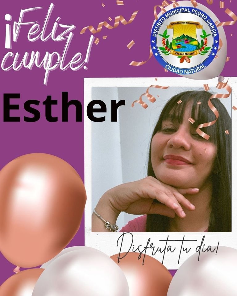 Con alegría celebramos el cumpleaños de Esther