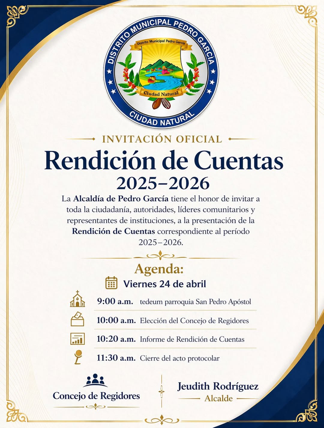 Te invitamos a la Rendición de Cuentas