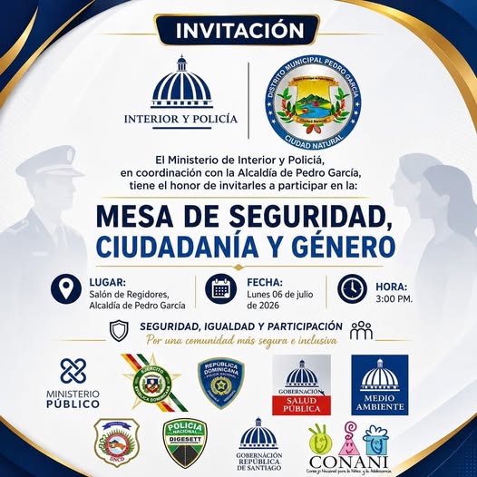 La Alcaldía de Pedro García convoca a la Mesa de Seguridad Ciudadana
